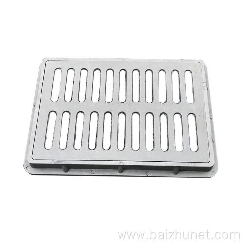 Black nodular cast iron ditch cover drain grille